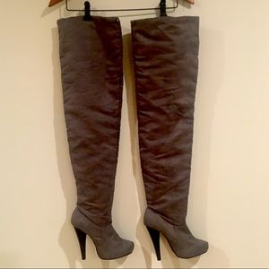 Slouchy Thigh High Boots